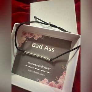 NIB BAD ASS Morse Code Bracelet